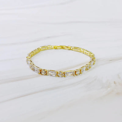 Mixed Shape Sparkle Tennis Bracelet